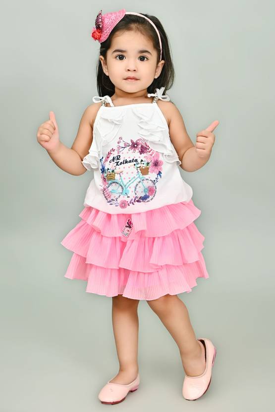 MODERA DREAM Baby Girls Party(Festive) Top Skirt Price in India Buy