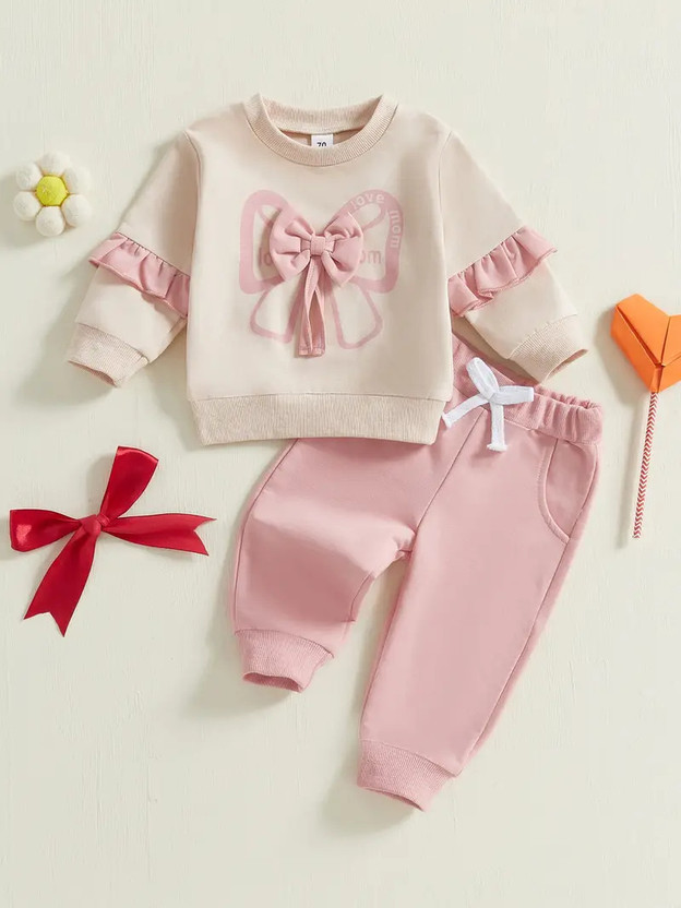 Flipkart I M G FASHION Baby Girls Casual T-shirt Pant(off white) - Flipkart Deal