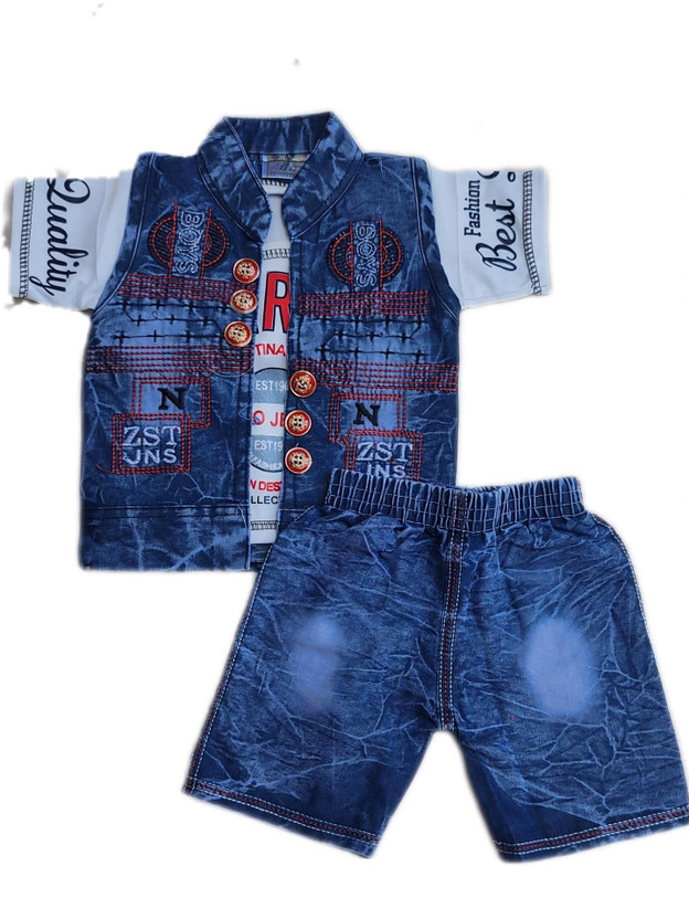 NKG NKG FASHION Baby Boys Casual T-shirt Shorts(denim) - Flipkart Deal