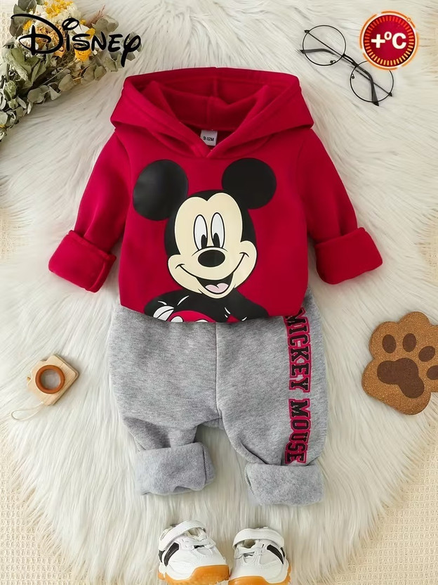new smartfashion Baby Boys Casual Sweatshirt Pyjama(Peppy Red)