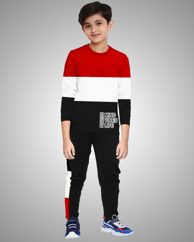 track pants and t shirt
