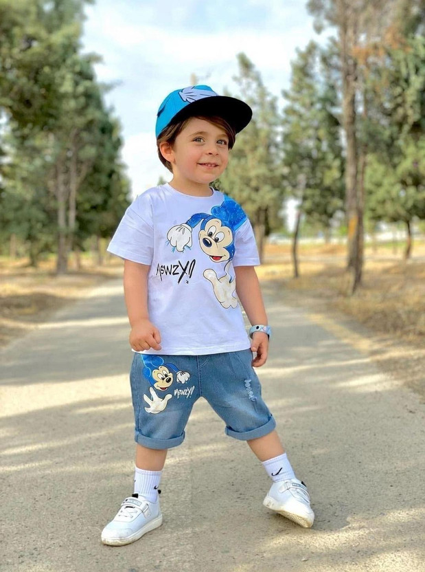 CALCUTTA CALCUTTA FASHION Baby Boys & Baby Girls Casual T-shirt Shorts(WHITE BLUE) - Flipkart Deal