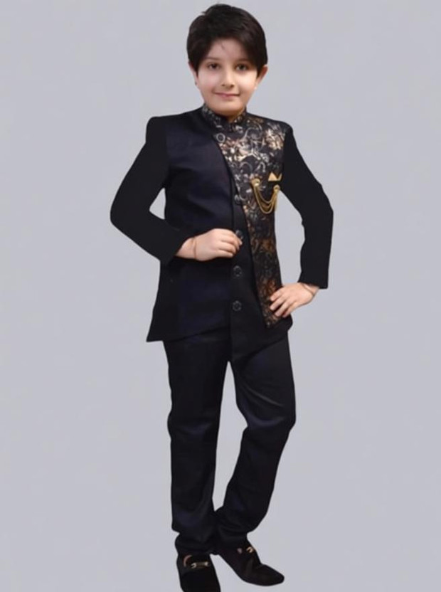NVH Boys Party(Festive) Waistcoat Pant(Black)