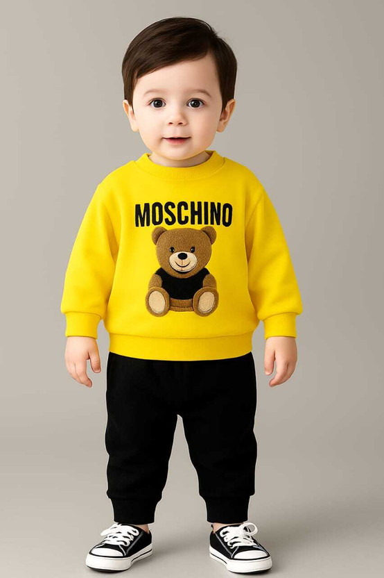 Online Loot Store Baby Boys & Baby Girls Casual Sweatshirt Trouser(yellow)