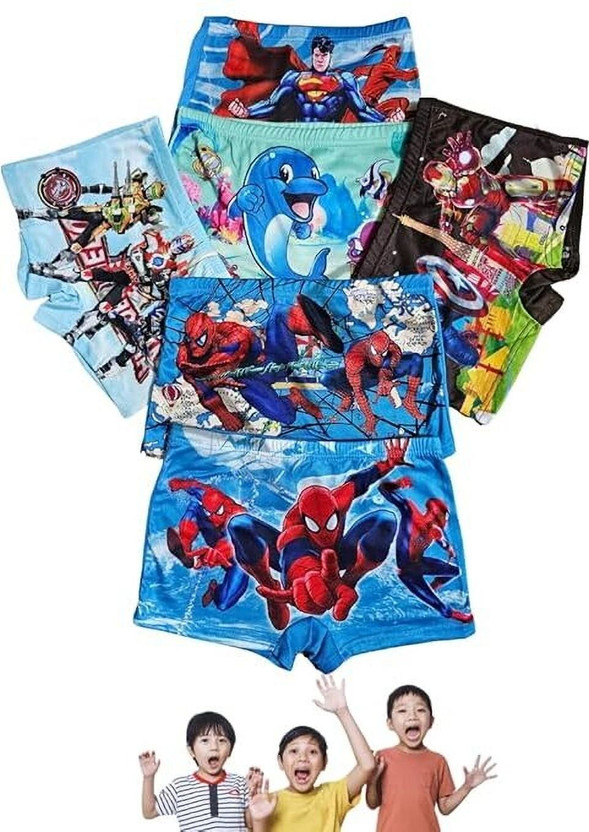 okshion Brief For Baby Boys(Blue Pack of 4)