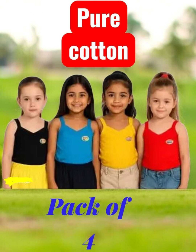 semis Camisole For Girls(Multicolor, Pack of 3)