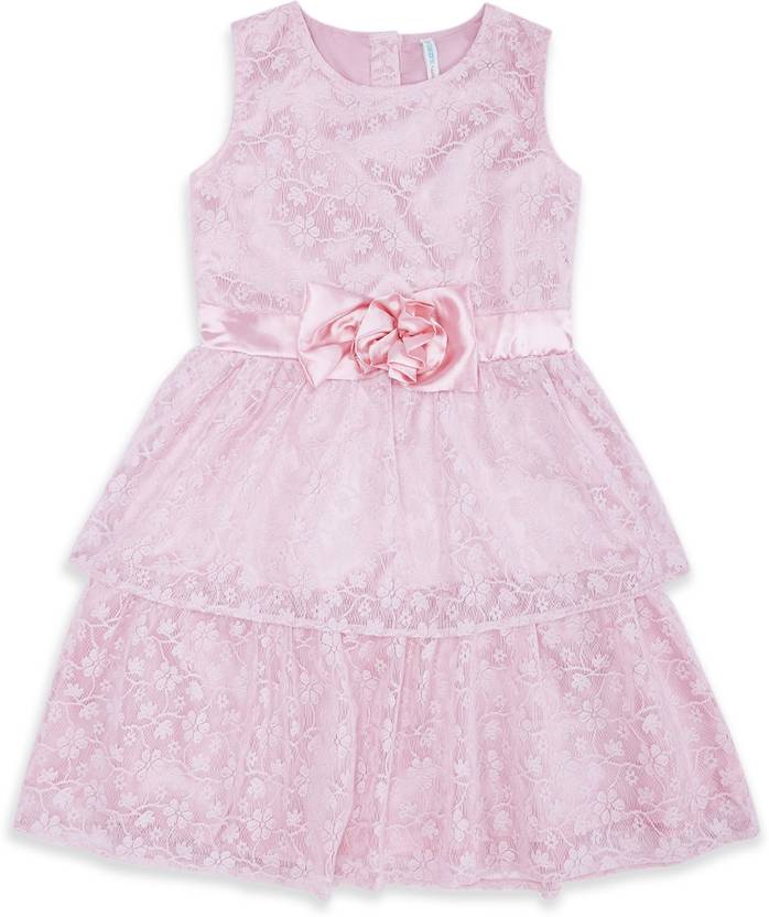 Pantaloons Junior Girls Midi/Knee Length Party Dress Price in India