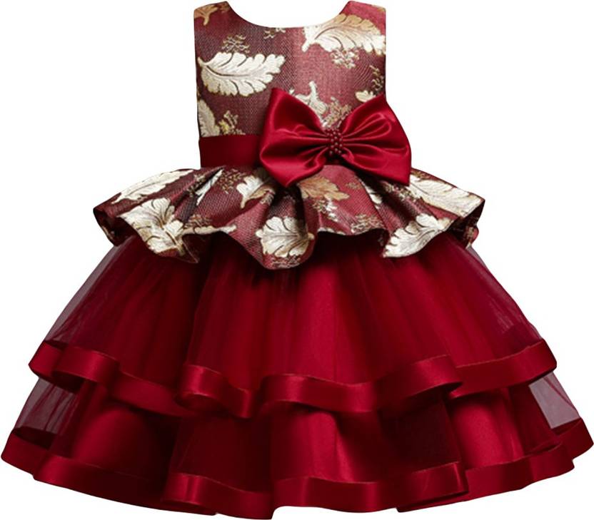 Girls Midi/Knee Length Party Dress