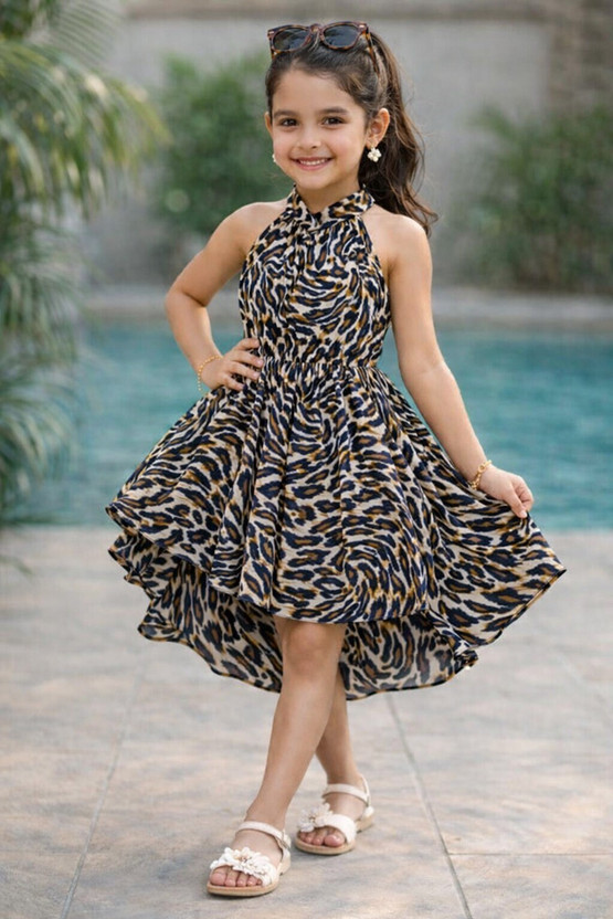 ZAYA Baby Girls Above Knee Party Dress(Multicolor, Sleeveless)