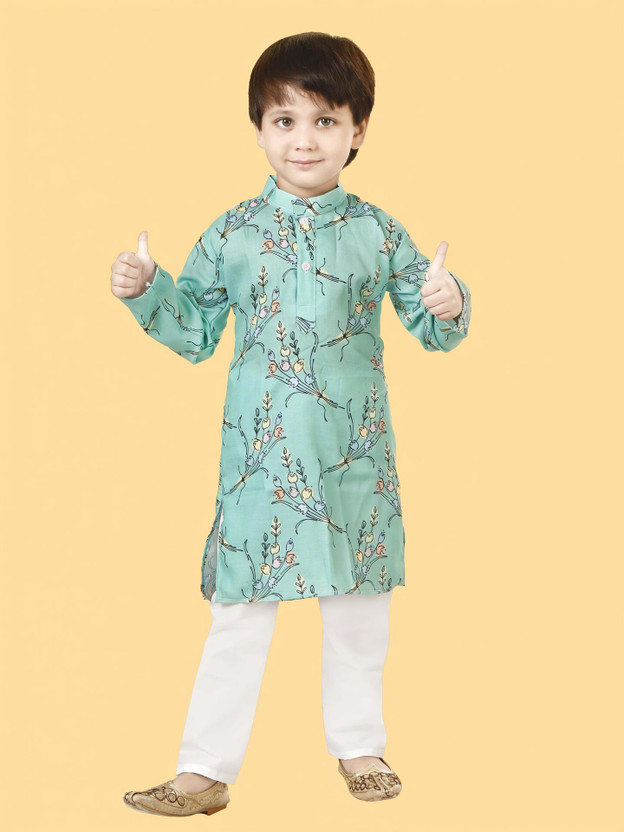 VISHESTA VISHESTA Boys Festive & Party Kurta and Pyjama Set(Multicolor Pack of 1) - Flipkart Deal