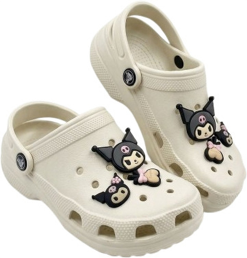 Rrrstorehouse Boys & Girls Slip-on Clogs(Cream , 2-2.5 Years)