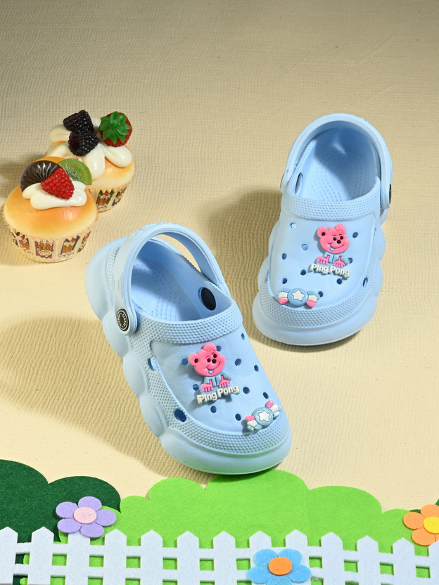 aadi Boys & Girls Slip-on Clogs(Light Blue , 9-12 Months)