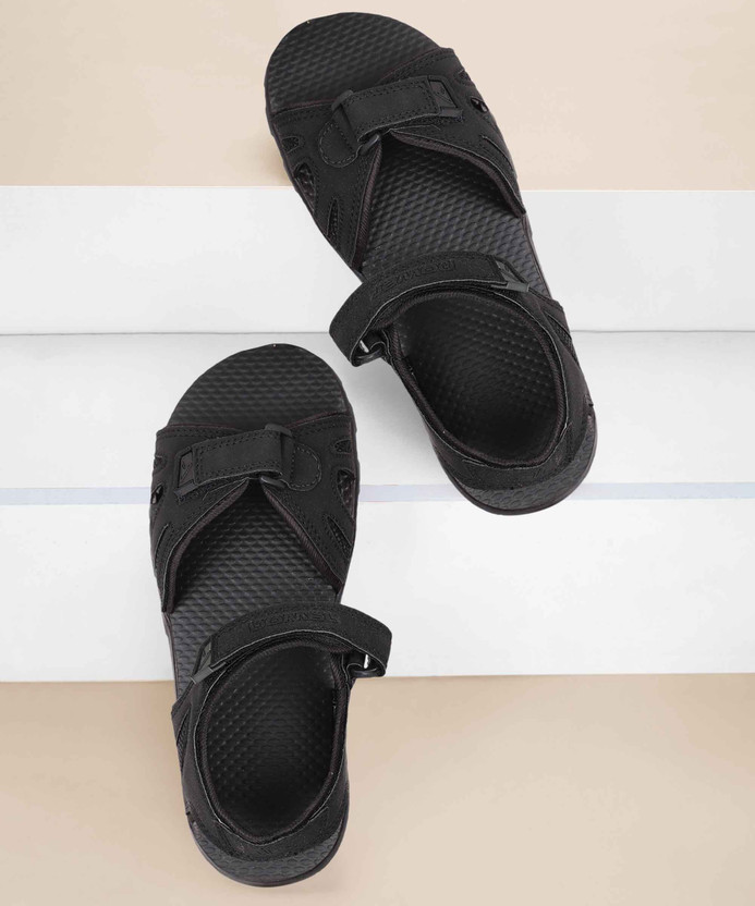 POWER Boys Velcro Flats(Black , 10-11 Years)