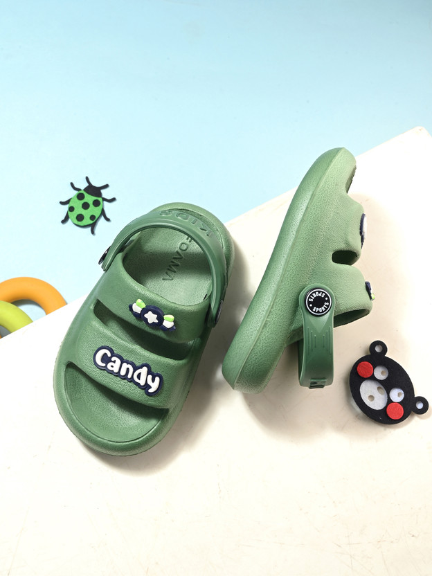 aadi Boys & Girls Slip on Clogs(Green, 9-12 Months)