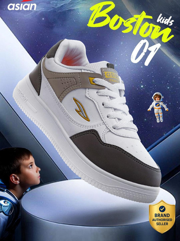 asian asian Boys Lace Sneakers(Multicolor, 10-11 Years) - Flipkart Deal