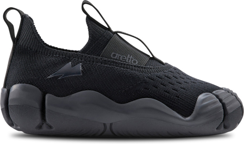 aretto Boys & Girls Slip on Sneakers(Black, 12-24 Months)