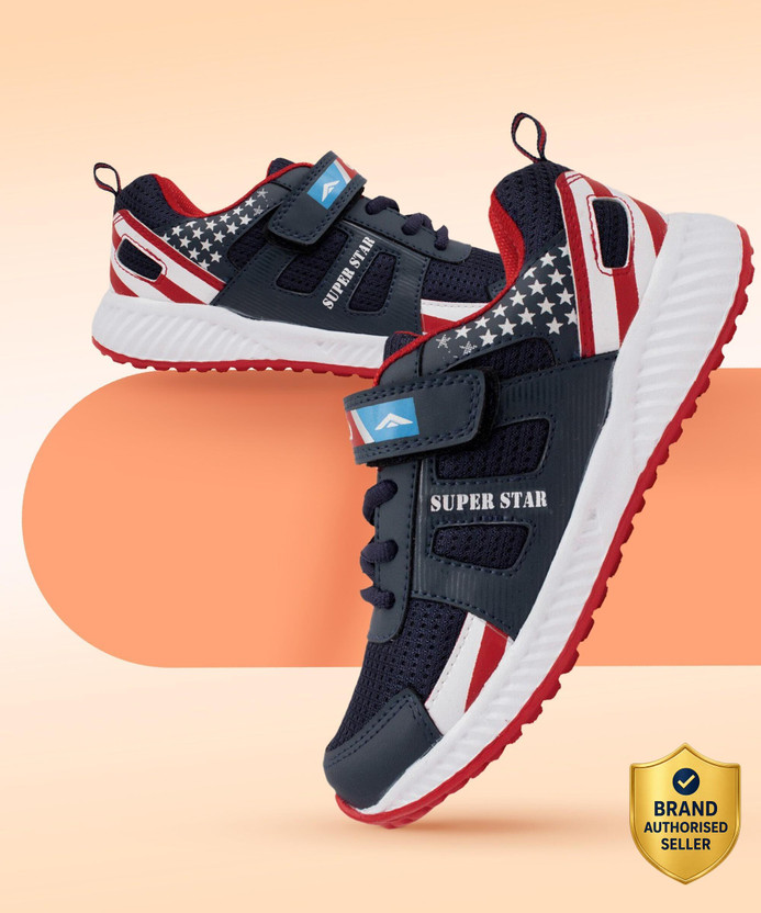 asian asian Boys Lace Running Shoes(Blue, 10-11 Years) - Flipkart Deal