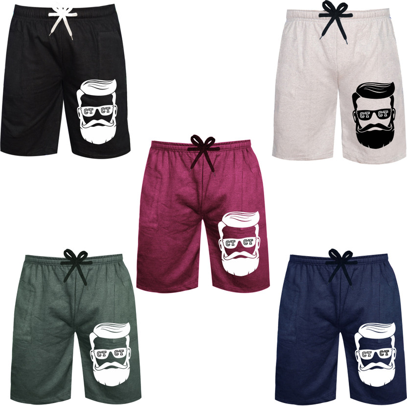 Fashionate World Short For Boys Casual Printed Pure Cotton(Multicolor, Pack of 5)