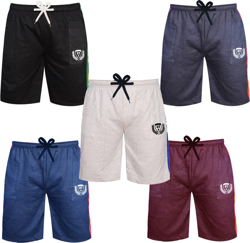 Fashionate World Short For Boys Casual Printed Pure Cotton  (Multicolor, Pack of 5)