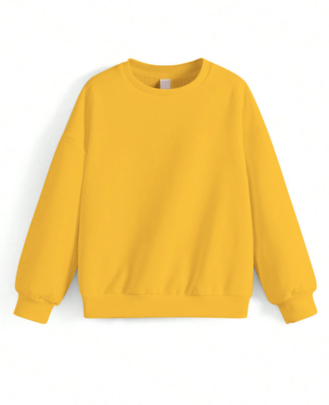 YouthPoi Baby Boys & Baby Girls Solid Pure Cotton Regular T Shirt(Yellow, Pack of 1)