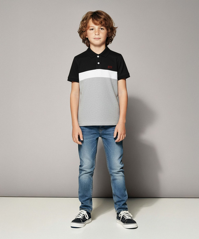 KILLER Boys Printed Pure Cotton Regular T Shirt(Black, Pack of 1)