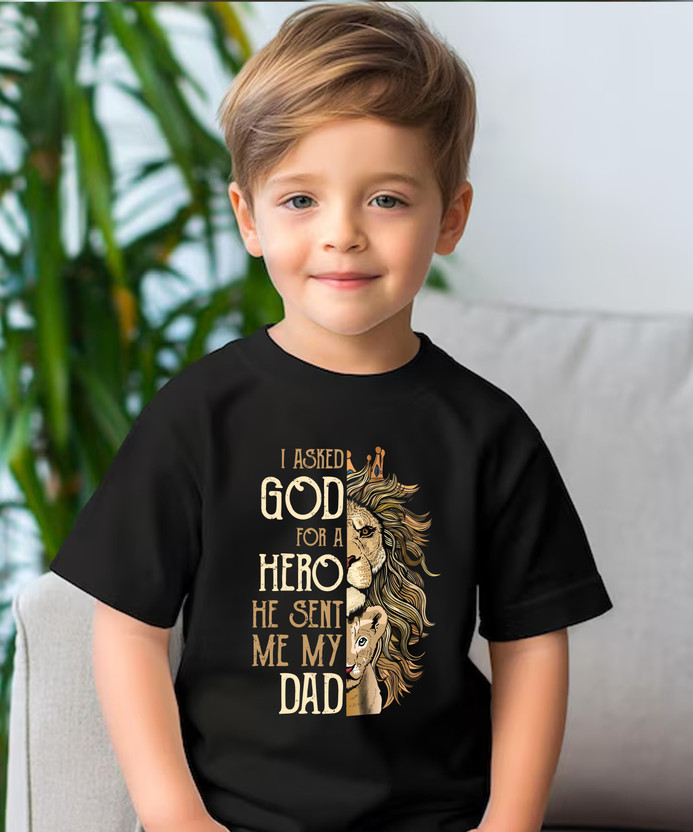 PROVOGUE Boys Printed Pure Cotton Regular T Shirt(Black, Pack of 1)