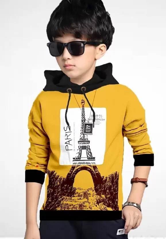 BG BG ONLINE Boys & Girls Typography, Printed Cotton Blend Regular T Shirt(Yellow, Pack of 1) - Flipkart Deal
