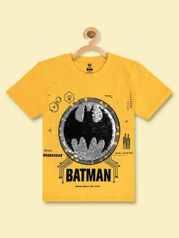  | Batman By Kidsville Boys Graphic Print Pure Cotton T Shirt -  Round Neck