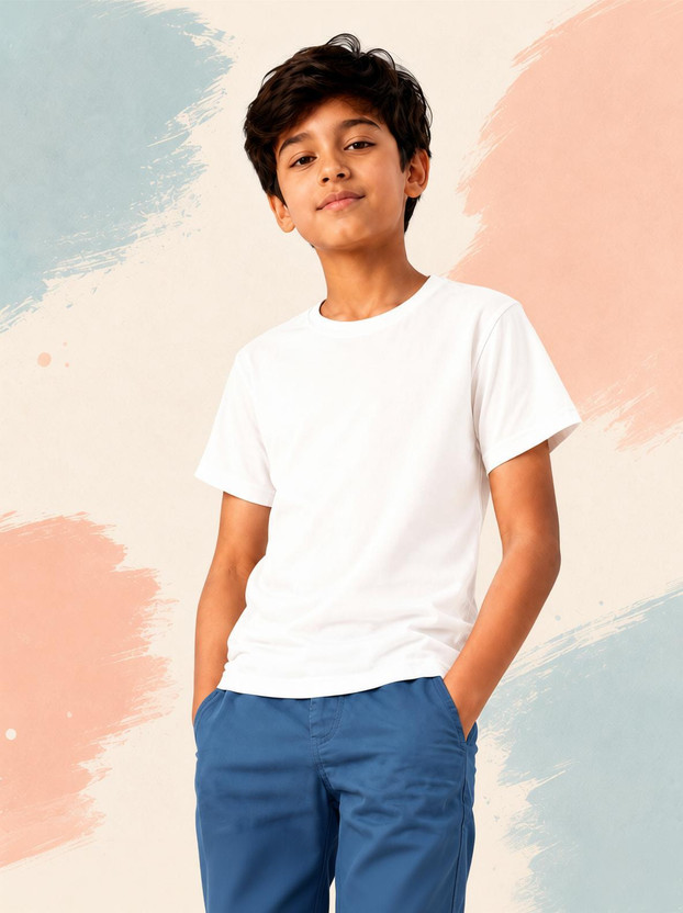 KILLER KILLER Boys Solid Pure Cotton Regular T Shirt(White, Pack of 1) - Flipkart Deal
