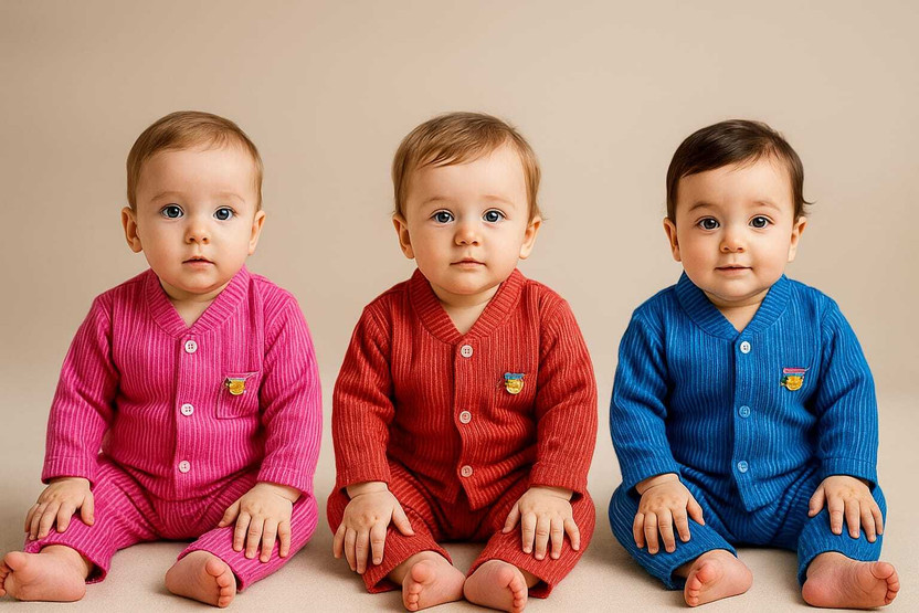 prayag prayag fashion Top - Pyjama Set For Baby Boys & Baby Girls(Multicolor, Pack of 3) - Flipkart Deal