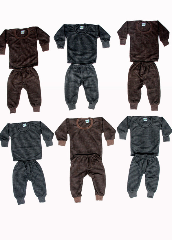 RJ RJ GROUP OF COMPANY Top - Pyjama Set For Baby Boys & Baby Girls(Multicolor, Pack of 6) - Flipkart Deal