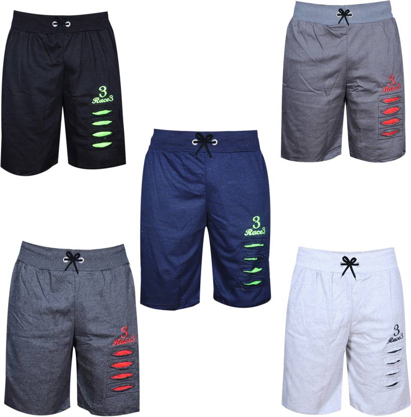 Fashionate World Short For Boys Casual Printed Pure Cotton  (Multicolor, Pack of 5)