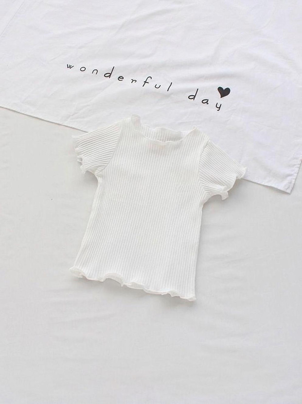 NT NT CLOTHING Girls Casual Cotton Blend Crop Top(White, Pack of 1) - Flipkart Deal