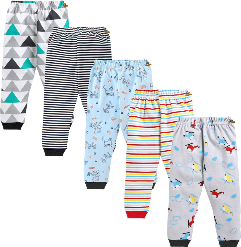 KidBee Track Pant For Baby Boys(Multicolor, Pack of 5)