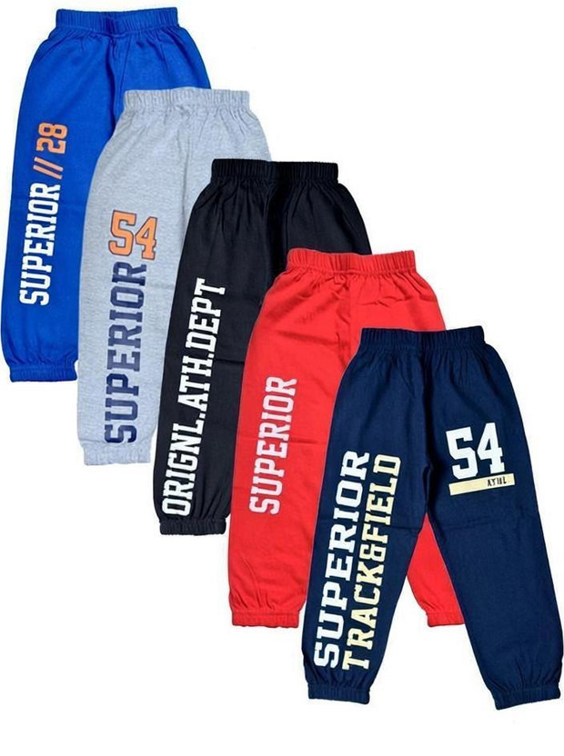 FAZZA Track Pant For Boys(Multicolor, Pack of 5)