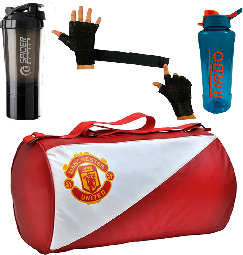 COOL INDIANS Gym Bag Combo With Shaker Bottle With Gym Gloves &Turbo Sipper Home Gym Kit Fitness Accessory Kit Kit