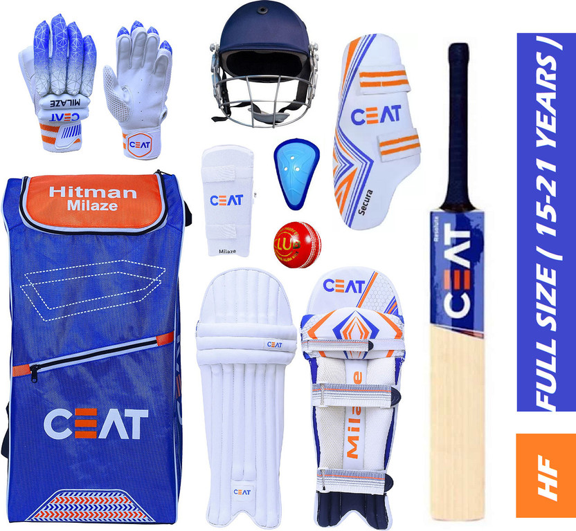 HF CEAT HITMAN RS Players Full Size ( Ideal For 15-21 Years ) Complete Cricket Kit