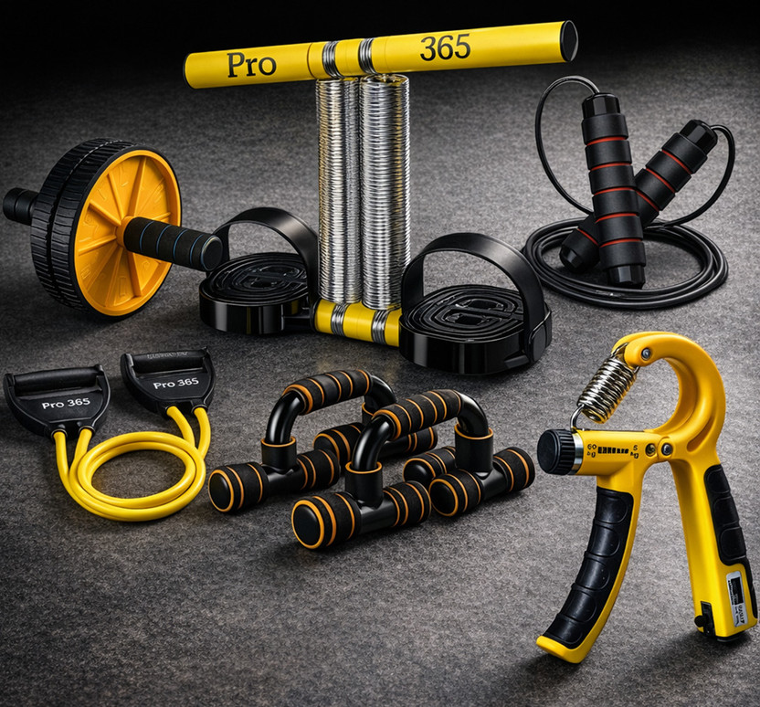 PRO365 Ultimate Fitness Pro Kit: Premium Items for Strength and Cardio Fitness Accessory Kit Kit
