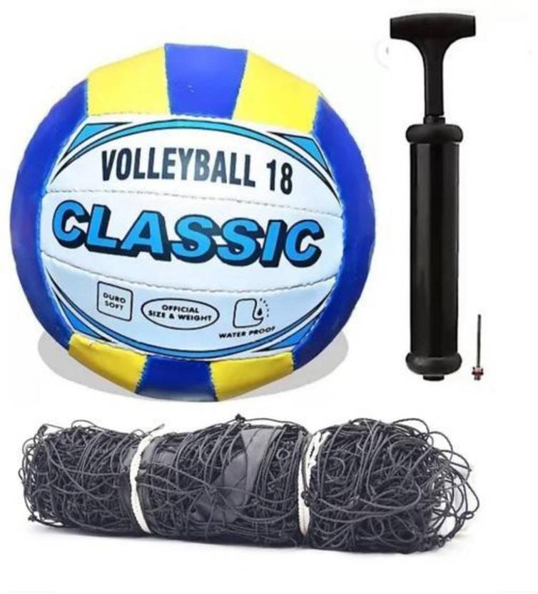 JSP Classic Volleyball yellow blue with pump Volleyball Kit Buy JSP