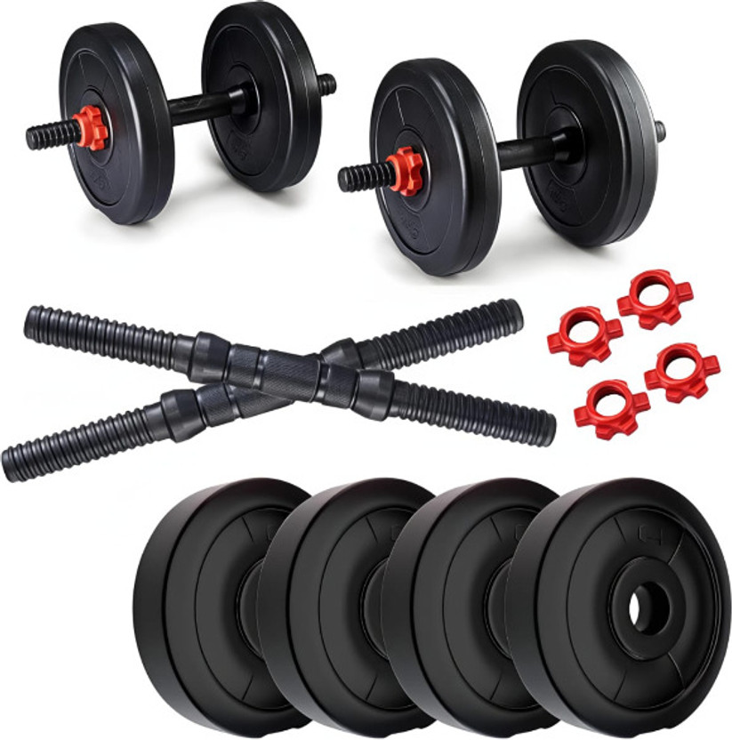 BELLATRIX X 2x4-pvc gym plate with one pair dumbell rod 14 inch Fitness Accessory Kit Kit