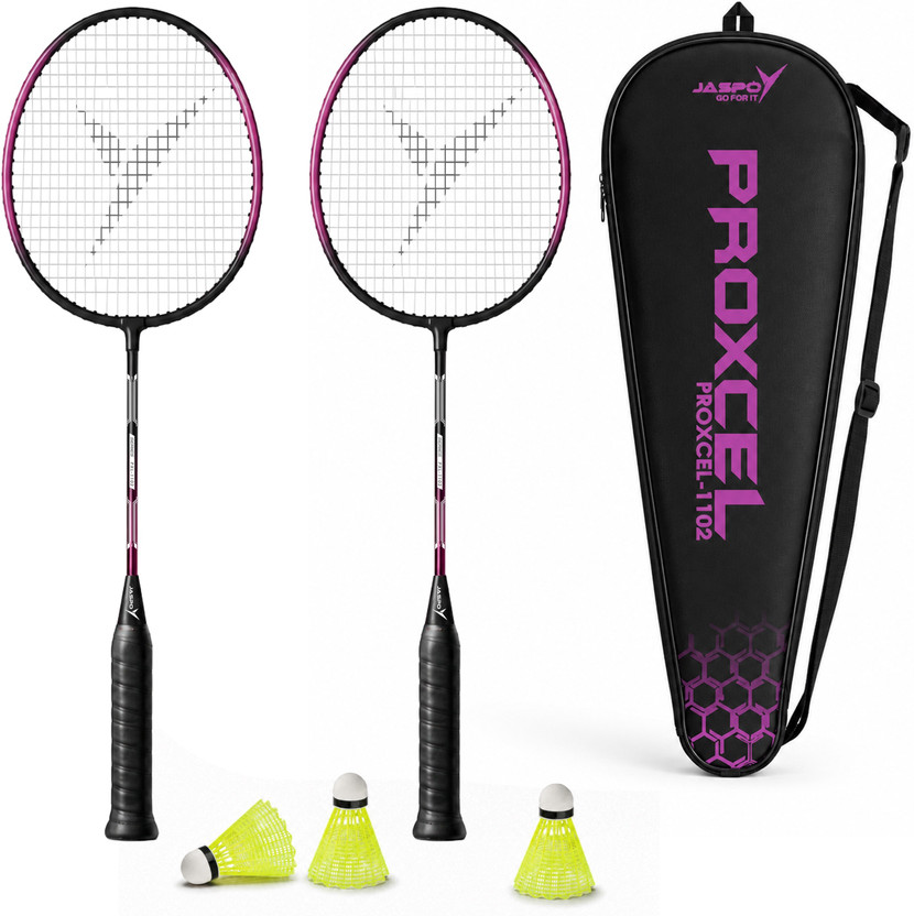 Jaspo Proxcel-1102 Badminton Kit|Lightweight Metal Badminton Racket with Shuttlecocks| Badminton Kit