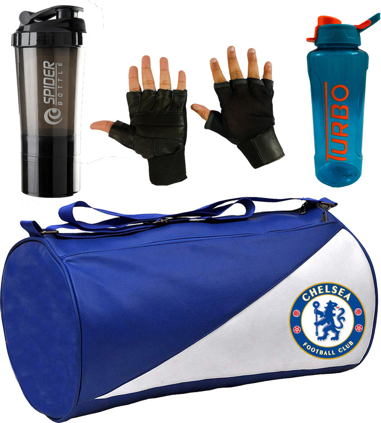 COOL INDIANS Gym Bag Combo With Shaker Bottle With Gym Gloves &Turbo Sipper Home Gym Kit Fitness Accessory Kit Kit