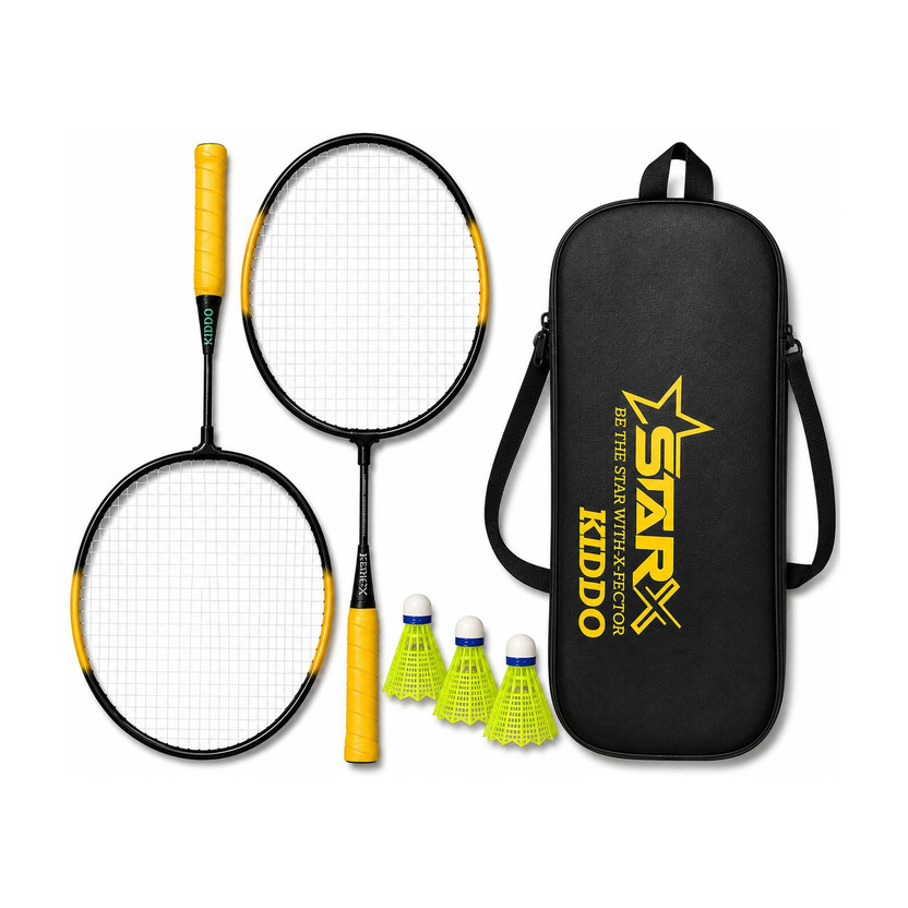 STARX Kiddo Badminton Racket Kit for Kids with 3 Corks and Cover (Badminton for Kids) Badminton Kit