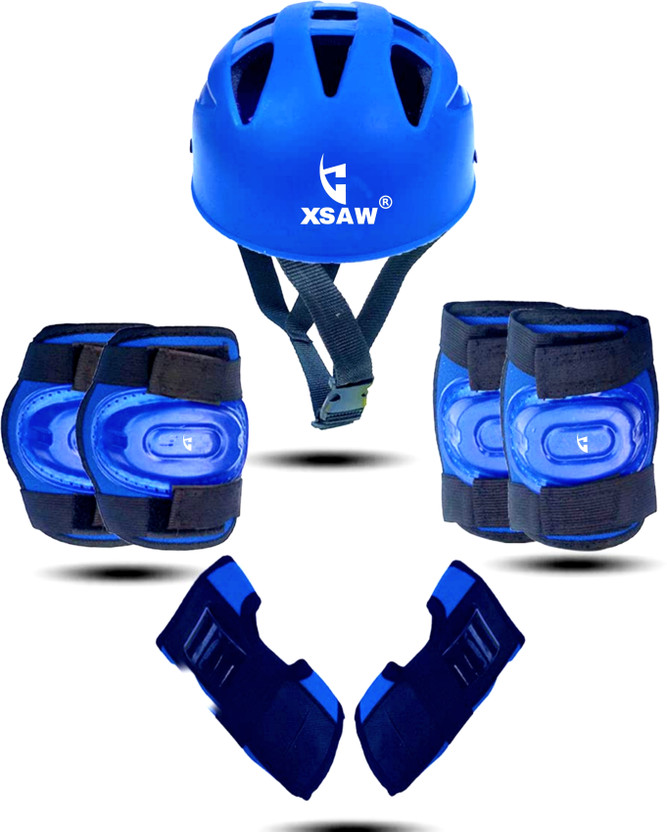 XSAW XSAW Protective Set for Cycling Skateboard Skating Scooter Age 3 to 7 Year Blue Small Skating Kit - Flipkart Deal