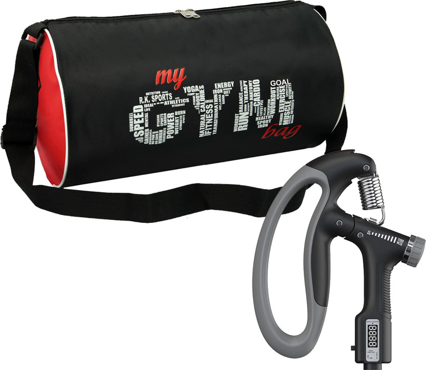 TRUE INDIAN New gym bag combo for gym bag with wrist hand gripper Fitness Accessory Kit Kit