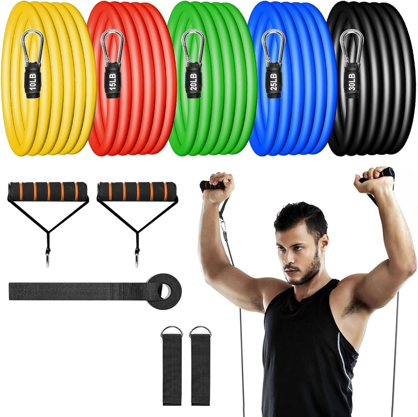 Manogyam Physical Therapy, Stretching, Home Fitness, Yoga Resistance Fitness Accessory Kit Kit