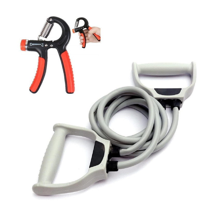 Manogyam Manogyam Fitness Combo Of Toning Tube with Hand Grip for Body Workout Fitness Accessory Kit Kit - Flipkart Deal