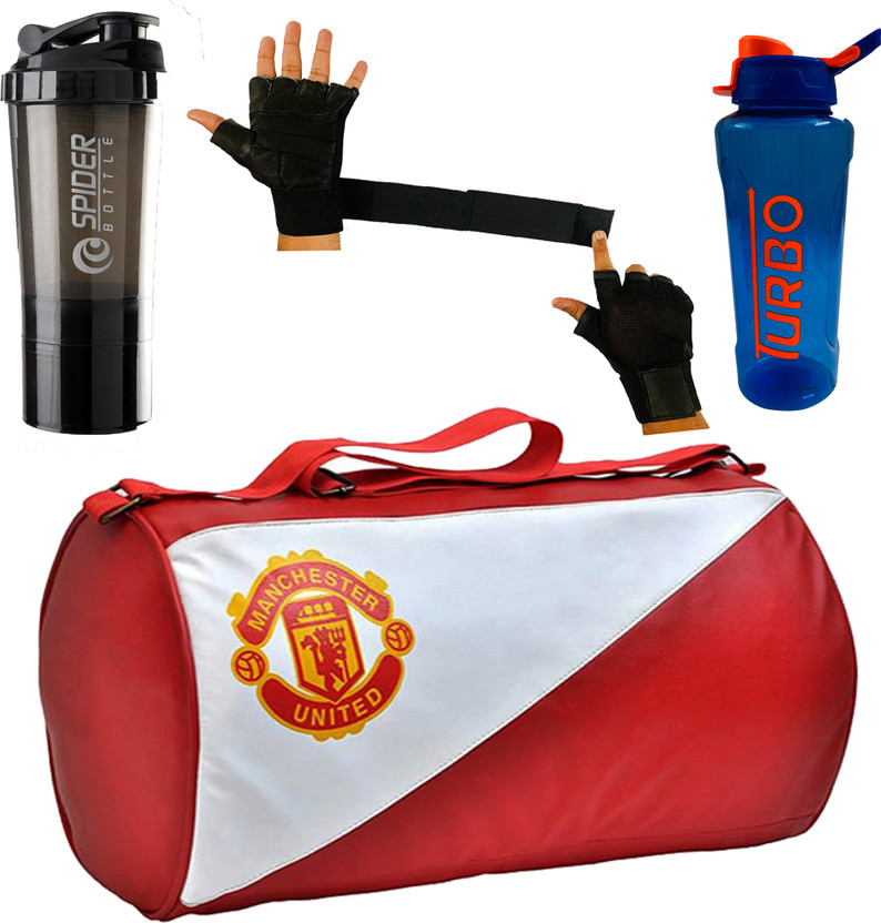 COOL INDIANS Gym Bag Combo With Shaker Bottle With Gym Gloves &Turbo Sipper Home Gym Kit Fitness Accessory Kit Kit