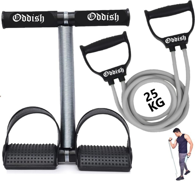 Oddish SINGLE SPRING Tummy Trimmer 12 inch with Resistance Toning Tube for Abdominal Fitness Accessory Kit Kit