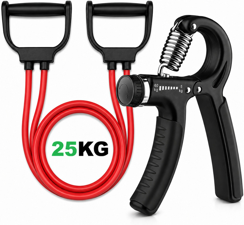 GJSHOP Combo Toning Tube Hand Grip Home Gym Exerciser (Pack of 2) Fitness Accessory Kit Kit
